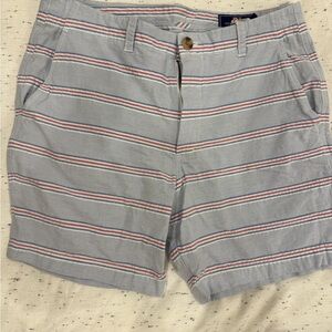 Vineyard Vines Blue Striped Men's Flat Front Shorts